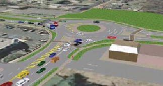 Simulation of Intersection traffic